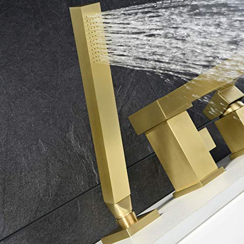 Robinet de baignoire LUNEZY solution anticalcaire avec flexible et douchette - 6