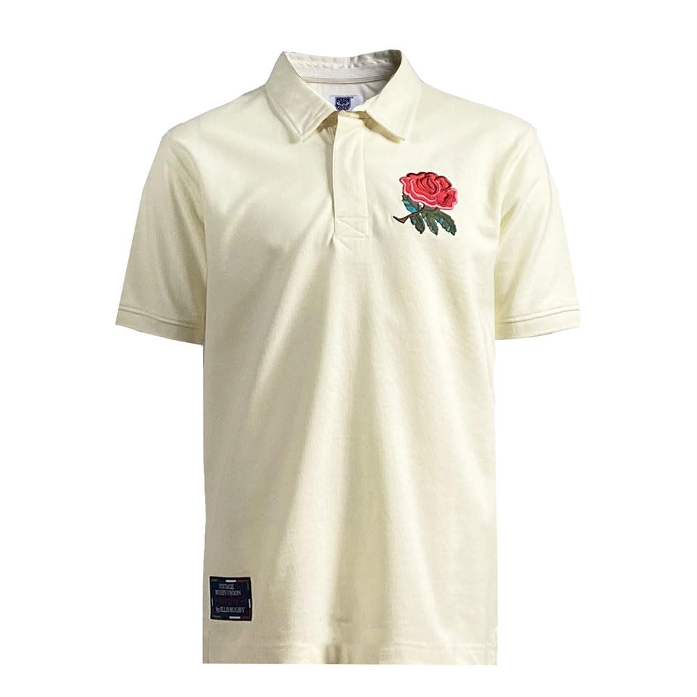 Ellis 1871 Rugby Men's Beige England 1991-1992 Grand Slam Polo