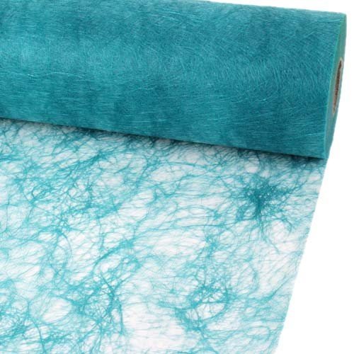 Chemin de table sizo Flor original turquoise 25m pour décoration de table