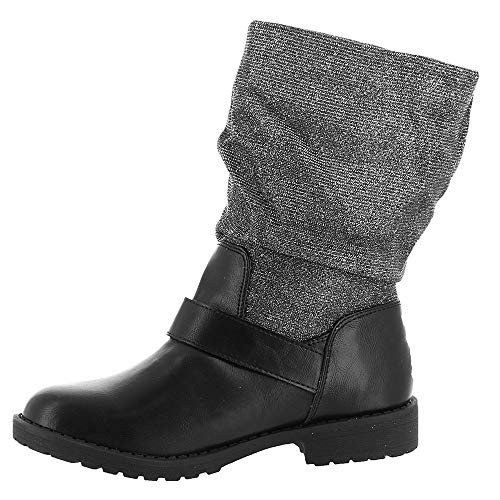 Jessica Simpson Kids Summit Girls' Toddler-Youth Boot 4 M US Big Kid Black4