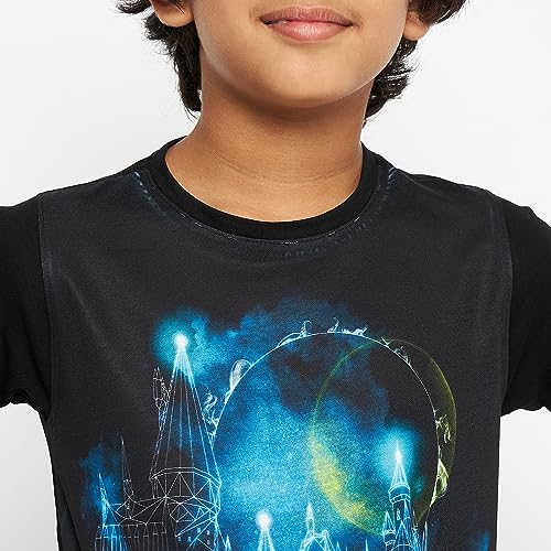 Image of Harry Potter Round Neck T-Shirt for Boys - Black (WBHPBT0009.2)