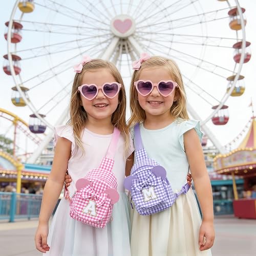 Image of Anoup 2 3 4 5 6 7 8 Year Old Girl Birthday Gift for Girls Kids, Pink E | 2-8 Year Old Girl Birthday Gift, Initial Sling Bag for Kids, 2 3 4 5 6 7 8 Year Old Girl Gift, Kids Toddler Sling Bag Purse