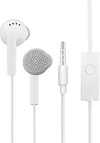 Fone de Ouvido para Celular Atende Ligação Xiaomi Samsung Motorola LG Branco/Preto