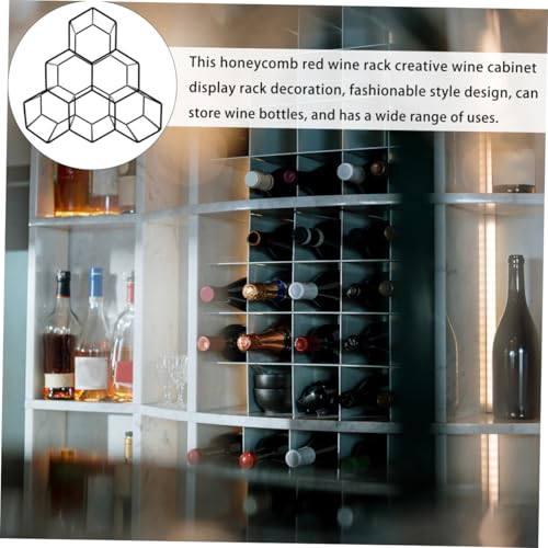 Soporte para botellas de vino de hierro 28x26 cm miniatura 7