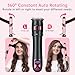 Rotating Curling Iron - 25mm/1 Inch Automatic Hair Curling Iron with Dual Voltage, Anti-Scald Ceramic Hair Curler, Multiple Temperature Settings, Suitable for Travel&Home (Gradient)