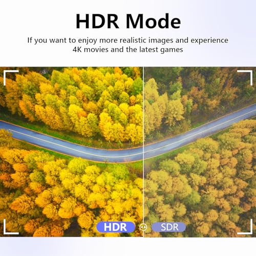 Image of 23.8 inch 2.5K Monitor, QHD 1440P 180Hz Portable Monitor, 178 IPS Laptop Screen Extender with Rotating Adjustable Stand /VESA, USB-C /Type-C /USB-A /HDMI for Laptop Mac PC Windows.