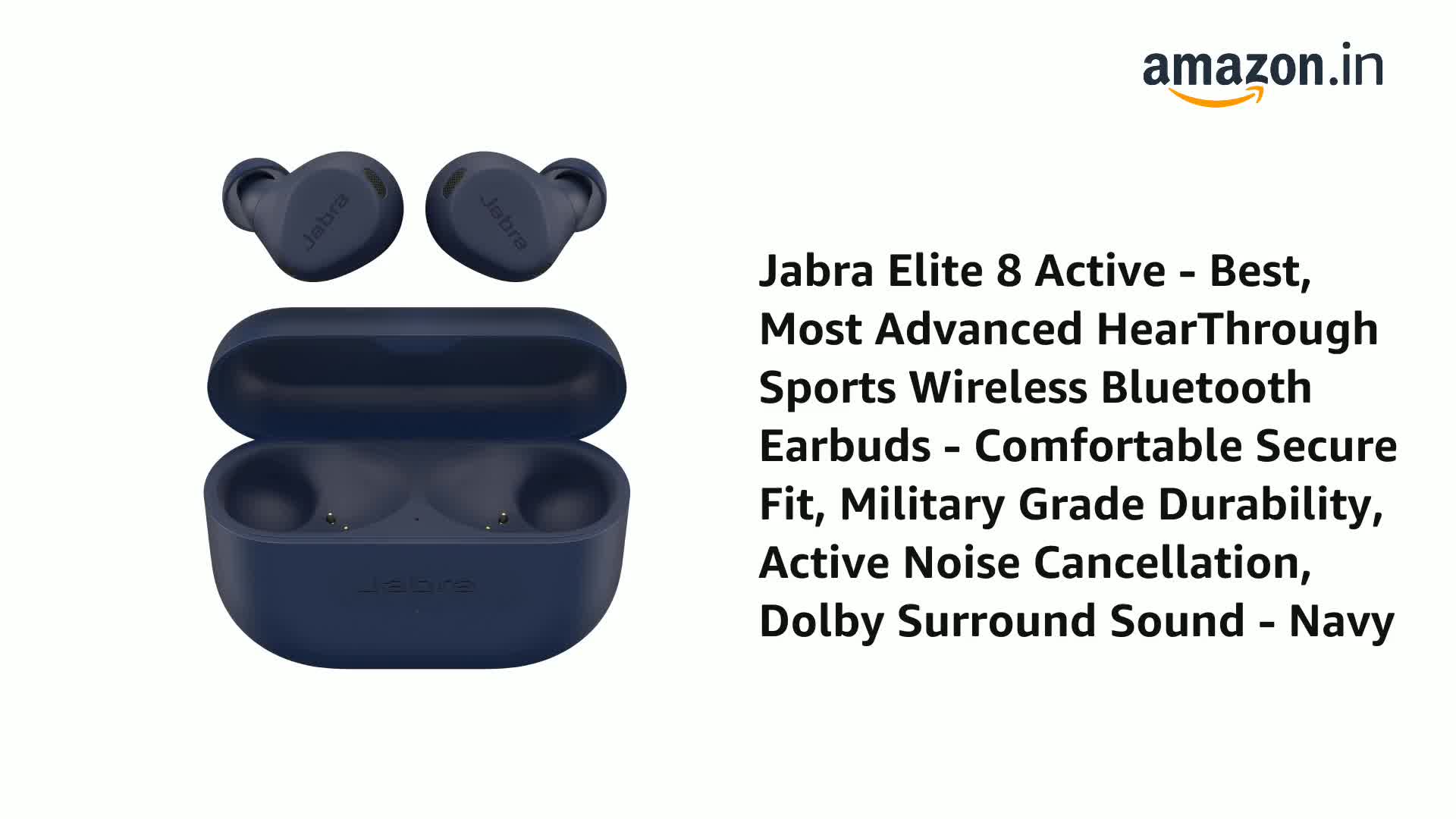 Jabra Elite 8 Active - Best, Most Advanced HearThrough Sports