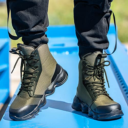 Image of Nutropa Steel Toe Boots for Men Women, Lightweight Work & Safety Shoes Outdoor Protection Footwear Puncture Proof Industrial and Construction Shoes