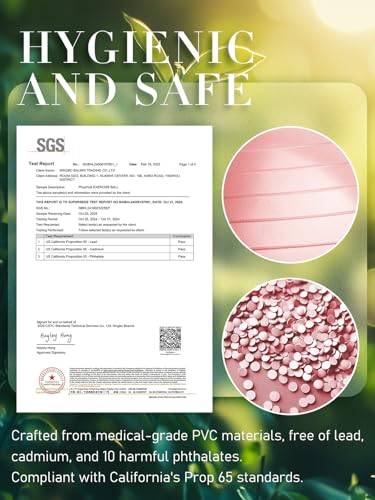 Yoga Ball for Exercise, Pilates Set, 4 Sizes Fitness Ball for Workout, Birthing, Pregnancy, Physical Therapy- Pump Included - Image 6