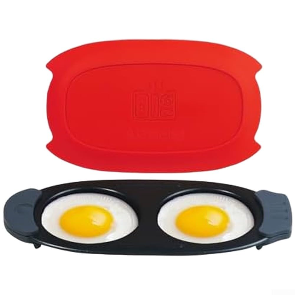Huevo cocedor microondas sin desorden para cocinar limpio en dos minutos