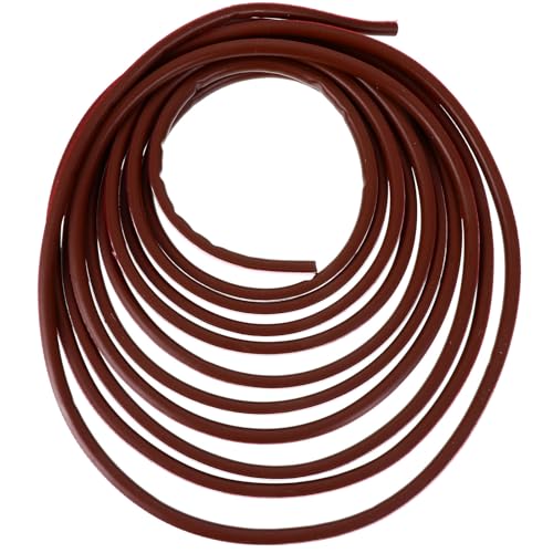 OATIPHO Burlete de Silicona Marrón para Puertas y Ventanas Marco de Aleación de Aluminio, Cinta Adhesiva para Sellado y Fijación de Gasa, Fácil de Cortar y Aplicar