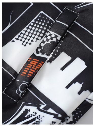 SHENHE Men's Zip Up Hooded Jacket Graphic Print Streetwear Bomber Jacket Outerwear4