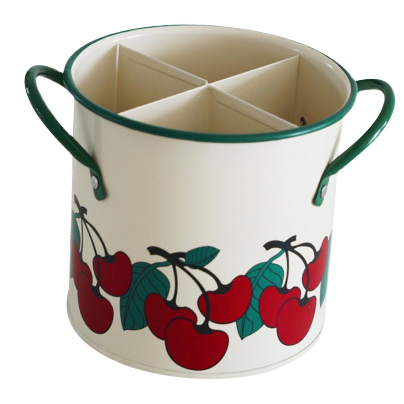 Cabilock Organisateur Vaisselle Multifonction avec Compartiments Seau de Rangement Léger pour Couverts Baguettes et Ustensiles de Cuisine Aide Rangement Compact et Facile à Nettoyer