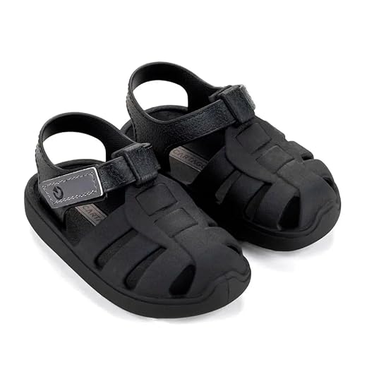 Sandália Oslo Cartago Baby Cor: Preta, Fechamento com Velcro