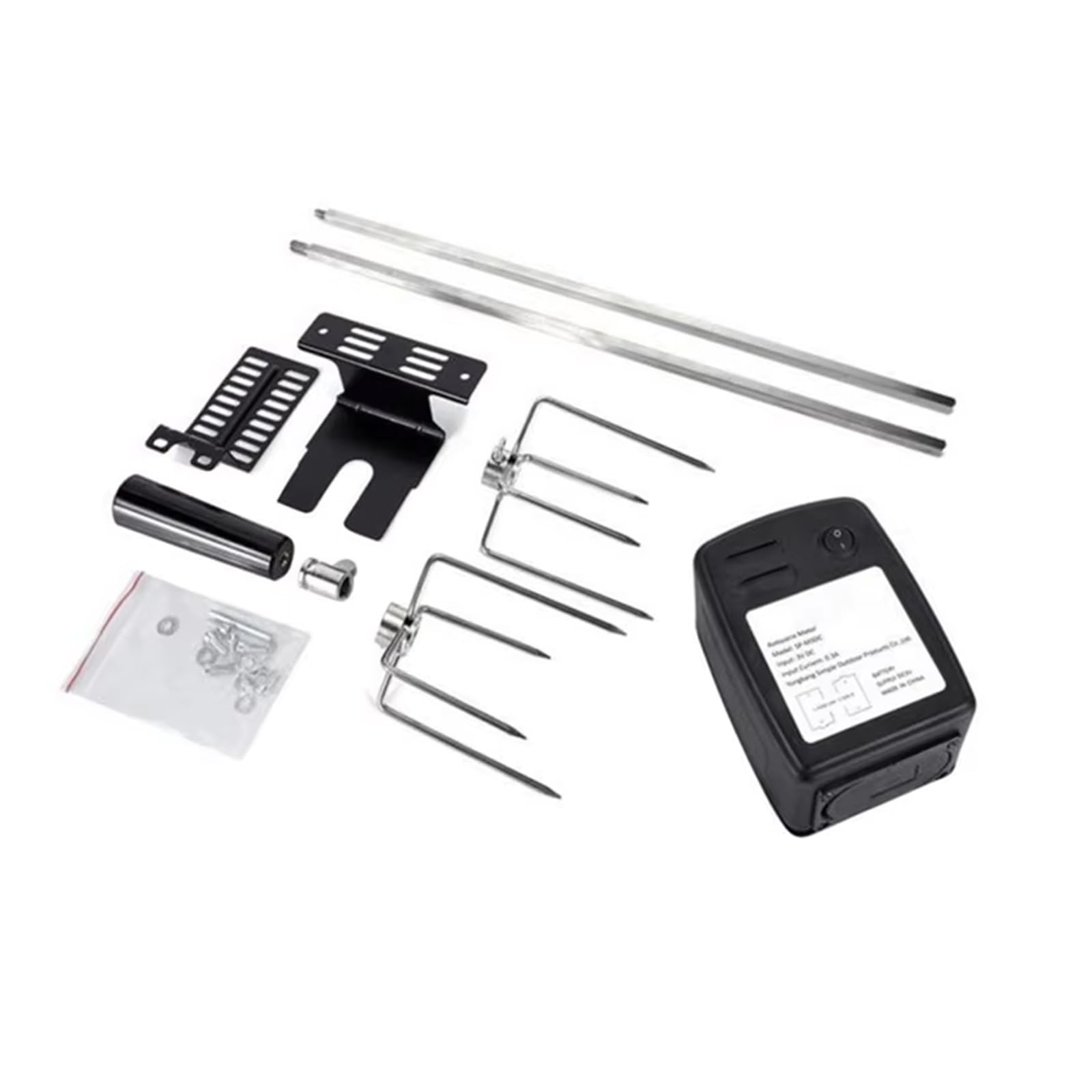 Set di utensili per barbecue portatile elettrico Grill Motore elettrico Grill Grill Set per Campeggio Cottura con funzione rotante