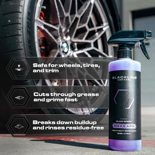 Blackline Car Care - MAXX APD - All Purpose Cleaner - Heavy Duty Industrial Degreaser | Tire, Engine, Wheel, car seat, car interior, Detailing Cleaner