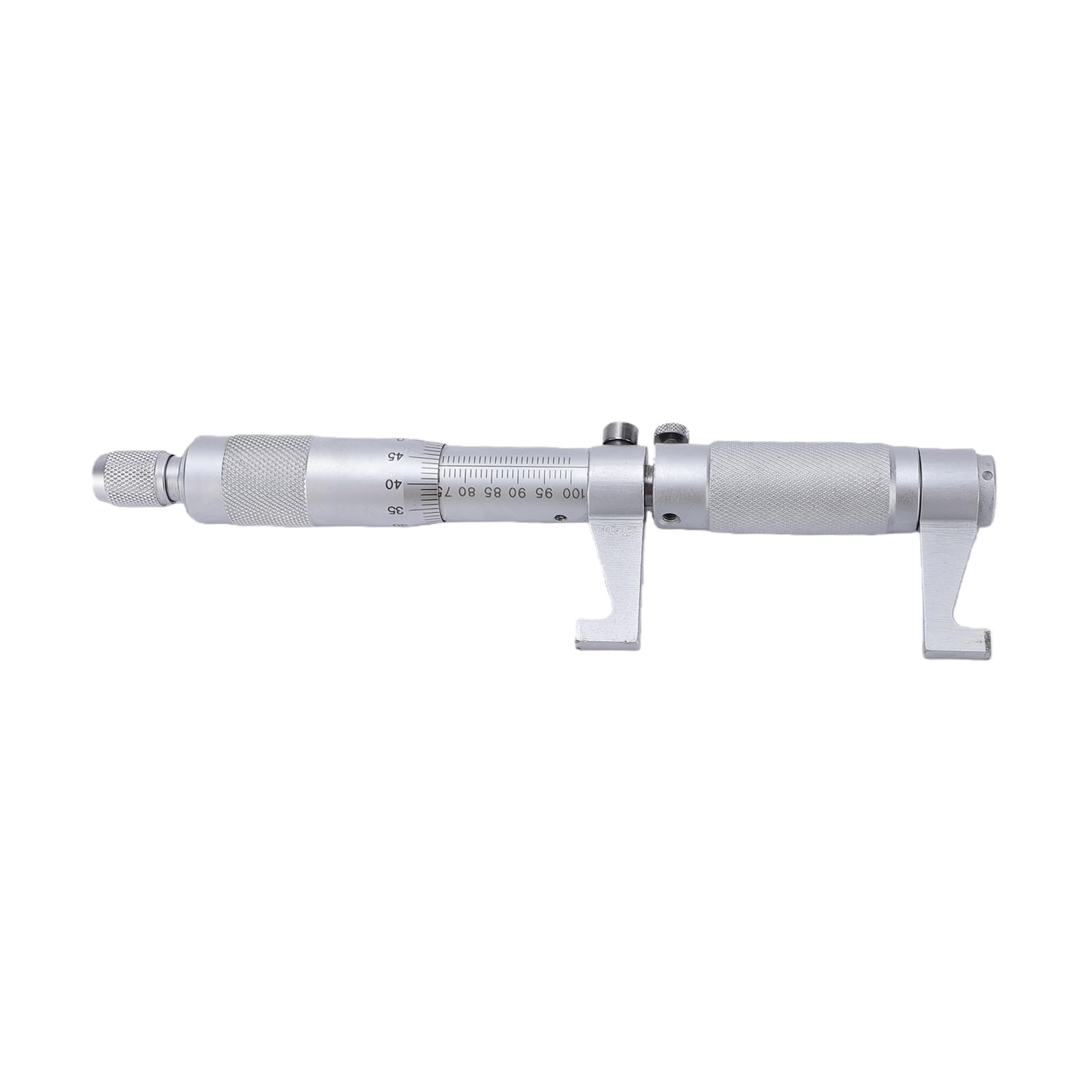 Mikrometr Wewnętrzny 75-100 Mm z Kluczem Kalibracyjnym, 0,01 Mm | Mikrometr z otworem wewnętrznym, stal nierdzewna, do otworów w cylindrach łożyskowych, szczelin tulejowych, mechaniczne