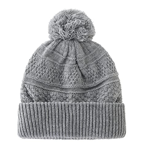 Home Prefer Toddler Girls Beanie Warm Kids Winter Hat Knit Skull Caps with Pom2