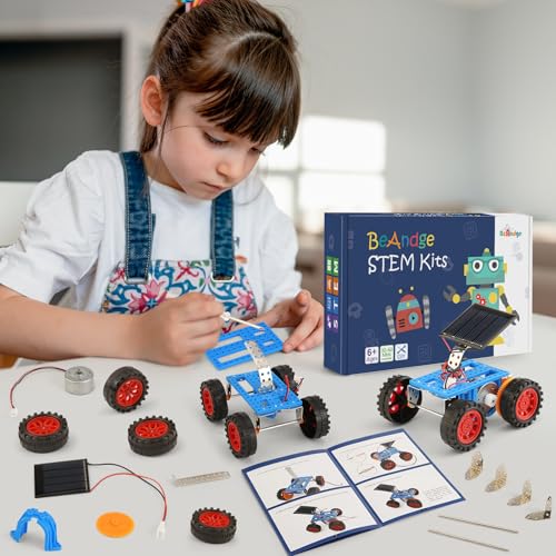 bulk stem solar robot kits stem building toys for 6 7 8 10 12 13 year old boys girls crafts robotics science kits for kids 8-12 8-10 6-8 classroom school gifts engineering coding motor car projects
