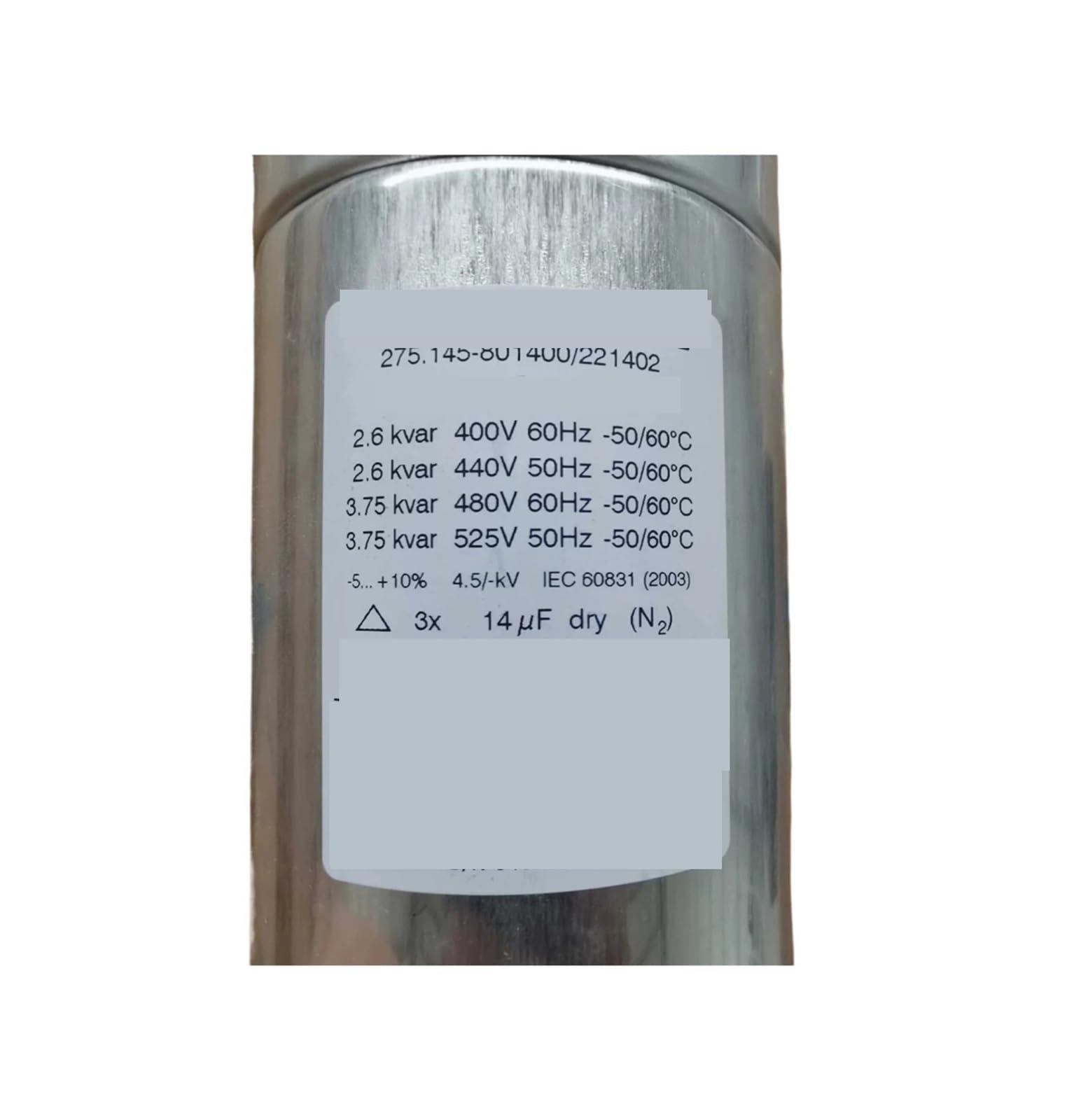Condensateur 3 x 14UF 525V multi-tension haute pression résistant