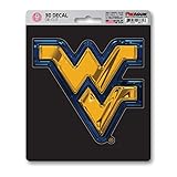 FANMATS 62846 West Virginia Mountaineers 3D Decal Sticker