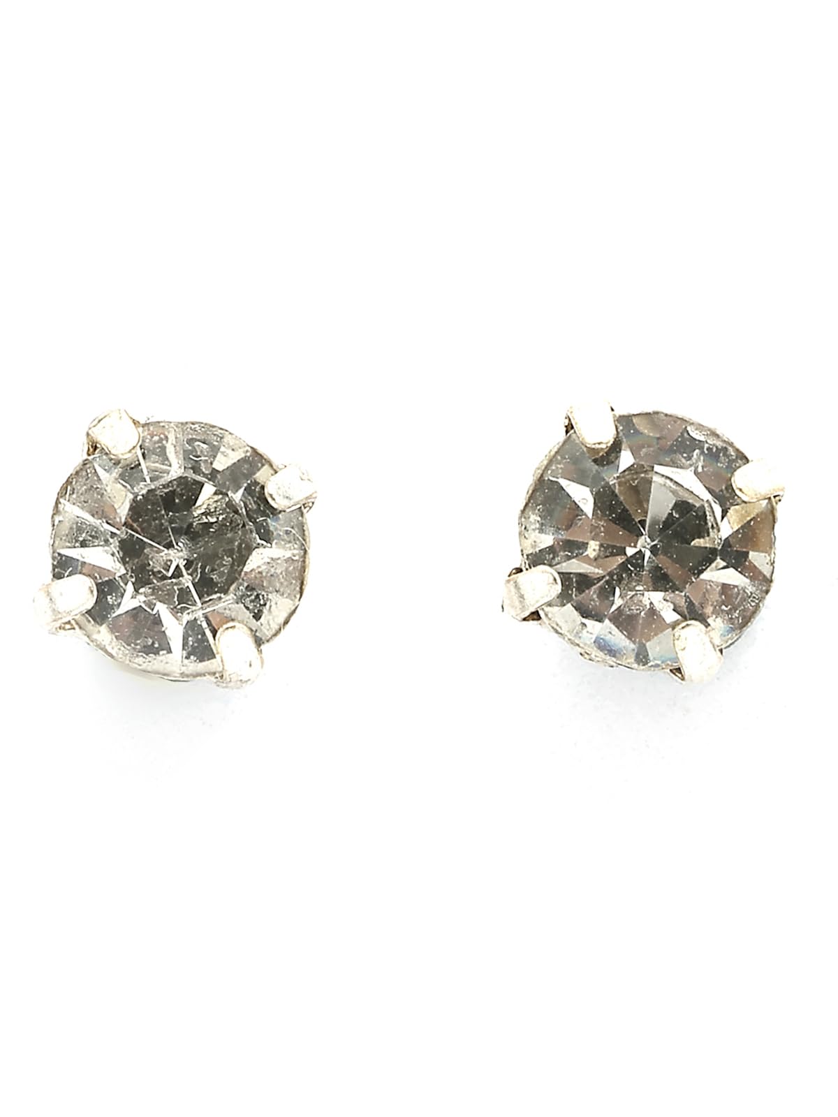 scintillare by sukkhi Silver Metal 6 mm Magnetic Crystal Stones Studded Non-Pierced Earrings for Women & Girls |Jewellery for Men & Boys|E107242-picture-24