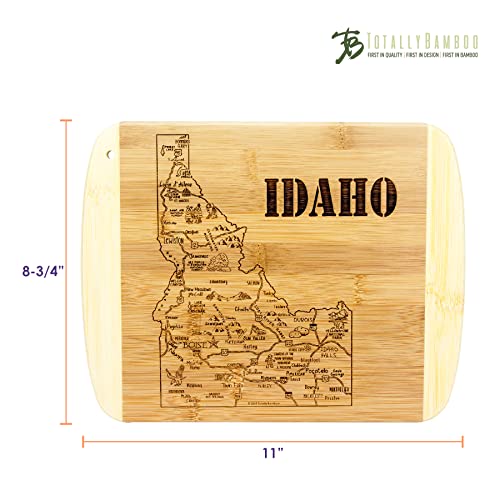 Image of Totally Bamboo A Slice of Life Idaho Engraved Map Cutting Board