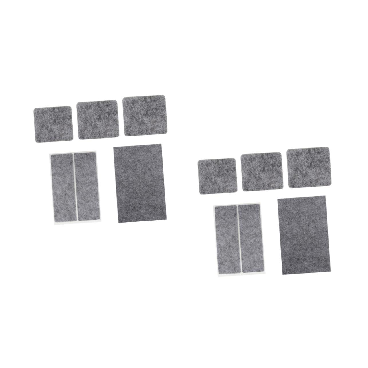 SHINEOFI 2 Series Almohadilla Antideslizante para Patas De Silla De Exterior Almohadillas Antideslizantes De Fieltro Gris 5 Piezas