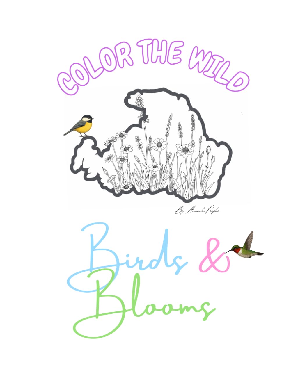 Color the Wild: Birds & Blooms