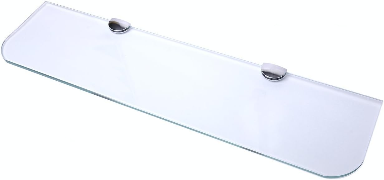 600mm (24 inches) by 150mm (6 inches) glass shelf for bathroom, kitchen bedroom