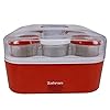 Zahran Yogurt Maker YG6003EG - Red - Electric Yogurt Maker - 222g - 10cm W x 8cm H x 1E+1cm D