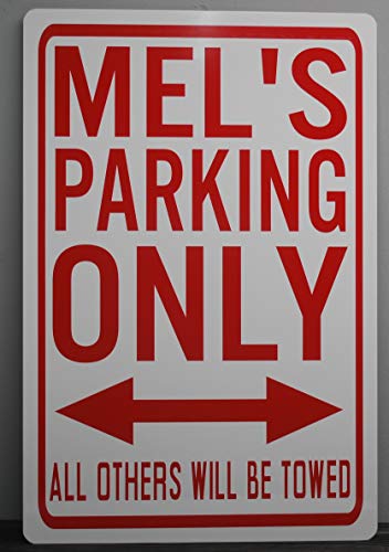 METAL STREET SIGN MEL'S PARKING ONLY 12x18 AMERICAN GRAFFITI 32 Coupe 55 CHEVY 58 IMPALA CLASSIC HOT ROD CAR HOP TRUCK DINER ROLLER SKATES MAN CAVE BAR GARAGE SHOP RESTAURANT COLLECTION NOVELTY GIFT