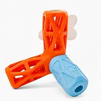 Brinquedo Mordedor Interativo para Pets, C�es, Gatos � Estimula, Distrai e Ajuda na Higiene | Antiestresse c/Espa�o para Pastas ou Petiscos (Grande)