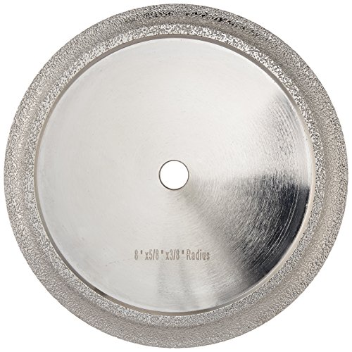 Toolocity PWBT0080 8-Inch Diamond Profile Wheel for Marble And Granite Tile 3/8-Inch Radius
