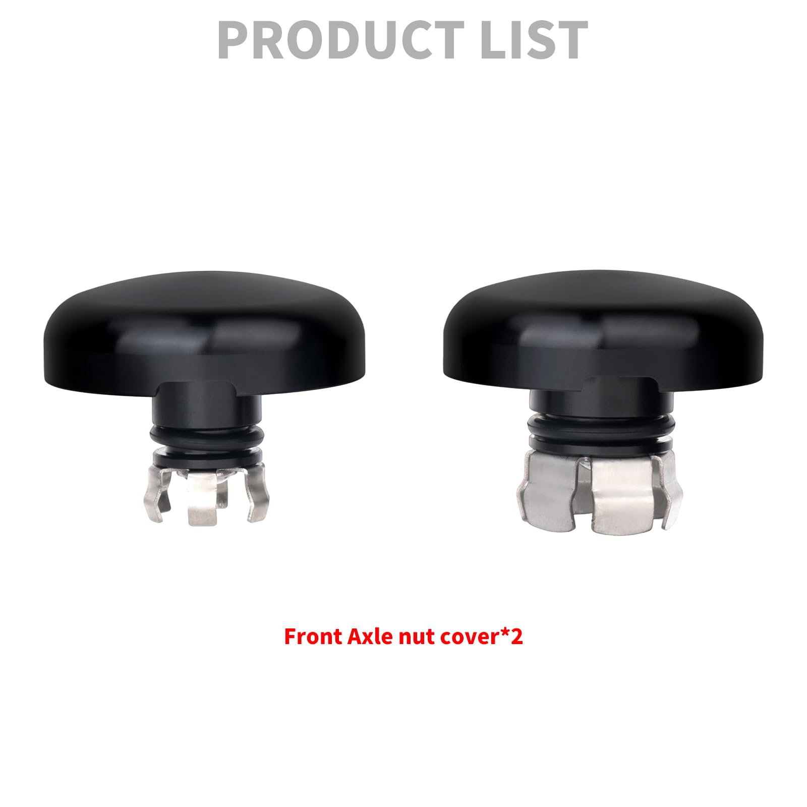 Copri dadi per asse anteriore per moto, adatti per Harley Touring CVO Street Glide FLHXSE FLTRXSE FLHX FLTRX FLTRXSTSE FLHXU 2023.5-2025 nero