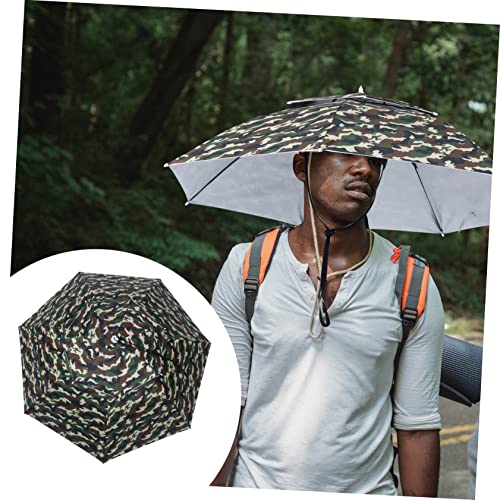 Parapluie tête double couche léger robuste camouflage 95 cm