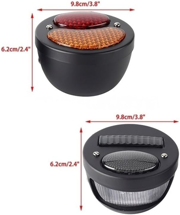 オートバイ用LEDシングルテールライト、カフェレーサー用リアストップランプ、ライセンスブレーキライト用サイドマウントテールライト、ユ