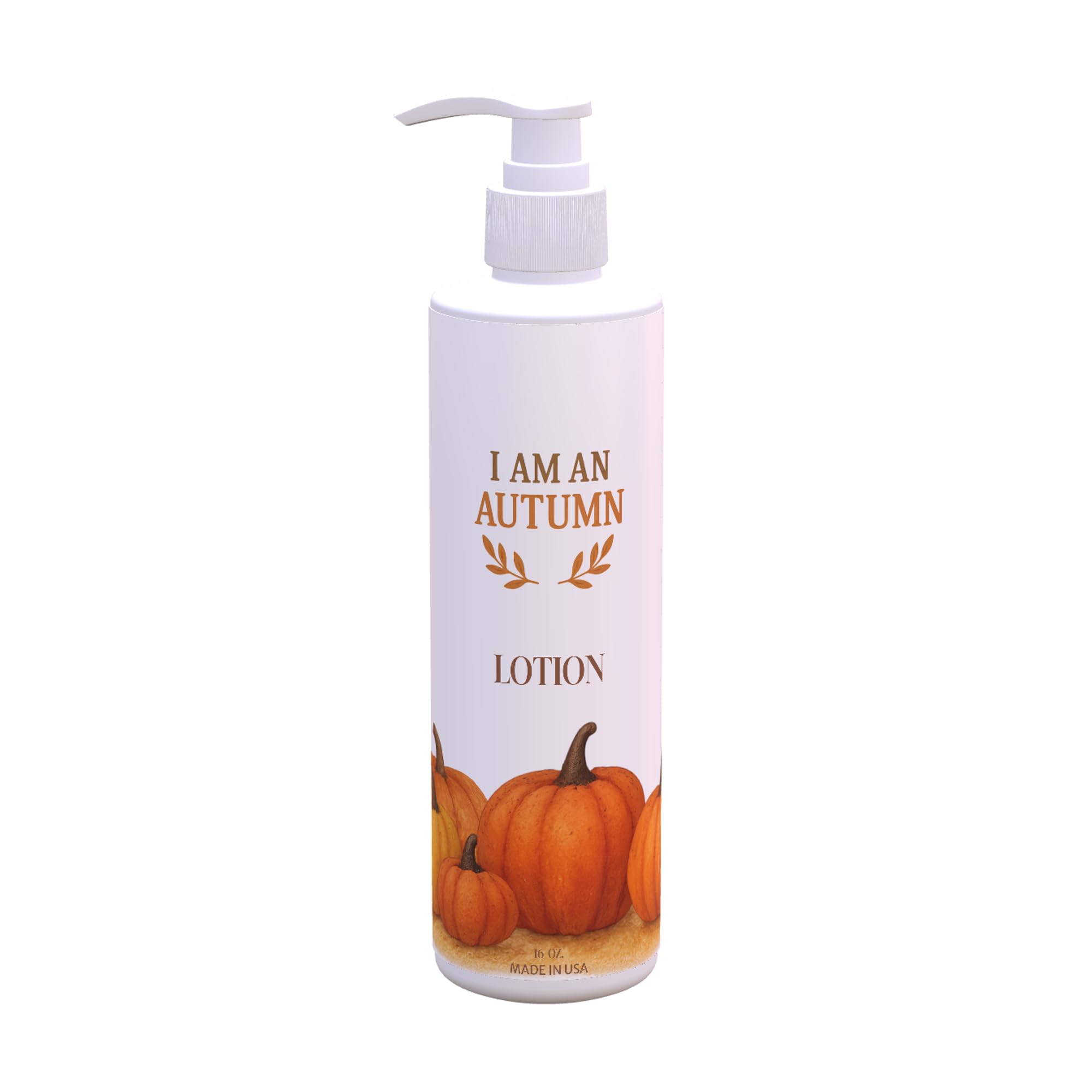 Moisturizing Lotion Autumn Pumpkin Design Fresh Green Tea Lemon Scent 12 Pack 16 oz Pump Bottles Seasonal Fall