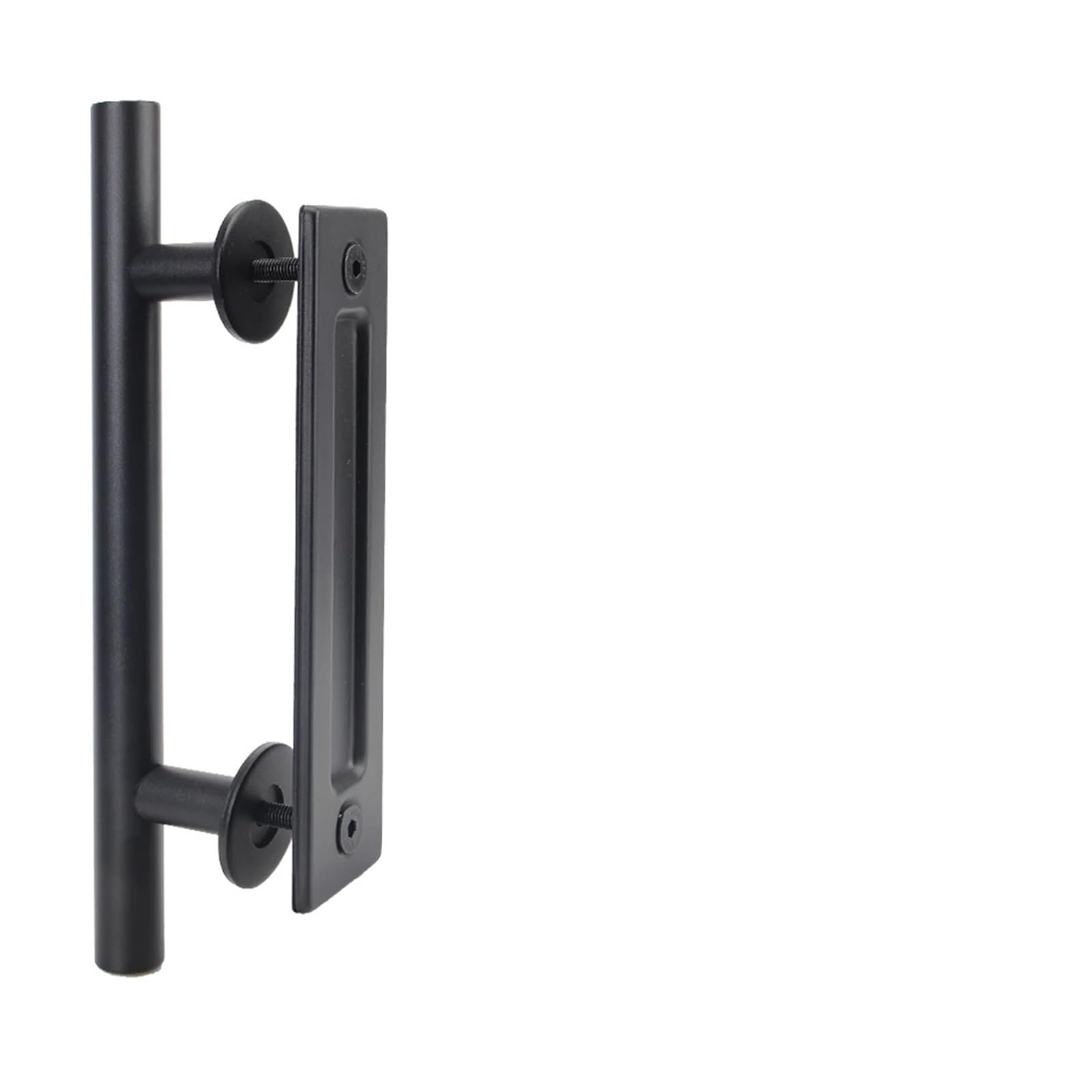 WAJJWI 2pcs Door Handle Pull Flush Recessed Wood Interior 35-45MM Sliding Barn Furniture Hardware for Cabinet Cupboard for Home