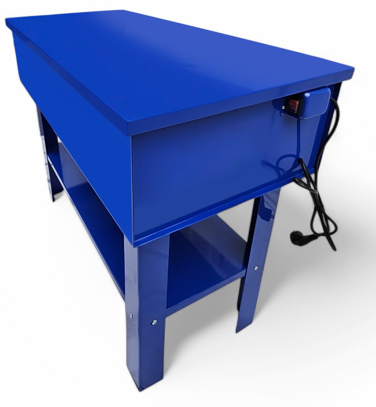 Teilewaschtisch 150L mit 230V Pumpe, mobil, für Werkstatt & Industrie