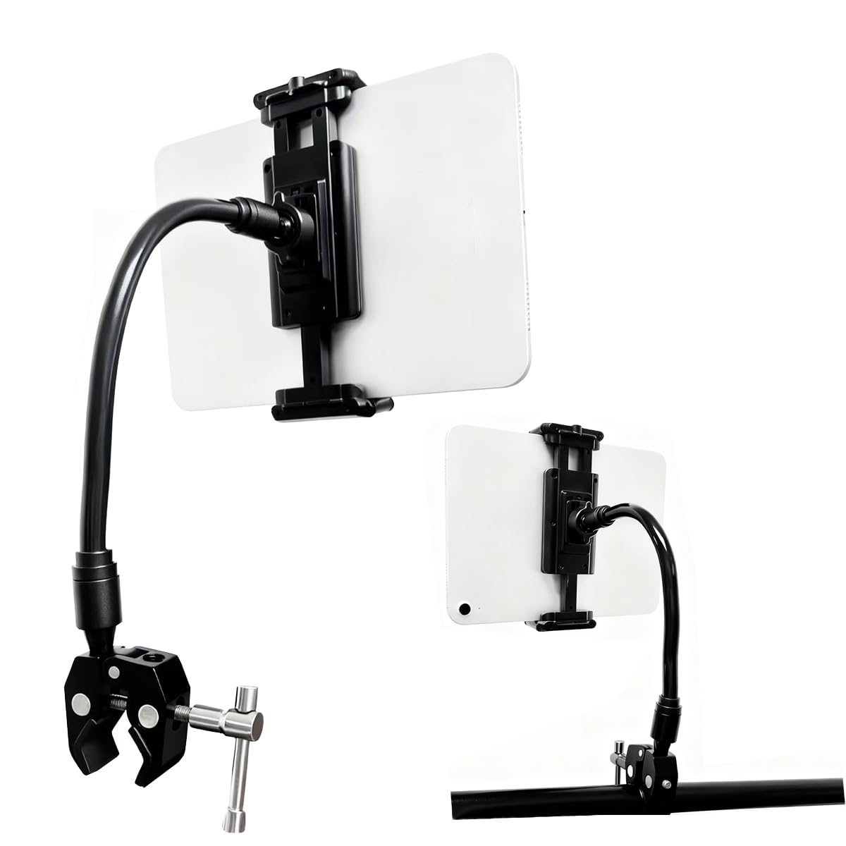 Regolabile 360° Supporto Universale per Tablet con Collo di Cigno Flessibile per iPad, Telefoni
