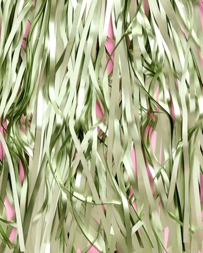 Image of xo, Fetti 2pk Sage Green Foil Curtain | Camp Bachelorette, Birthday Decor | Party Decorations, Party Supplies, Birthday Photo Booth, Camp Bach Decor, Bridal Shower Backdrop