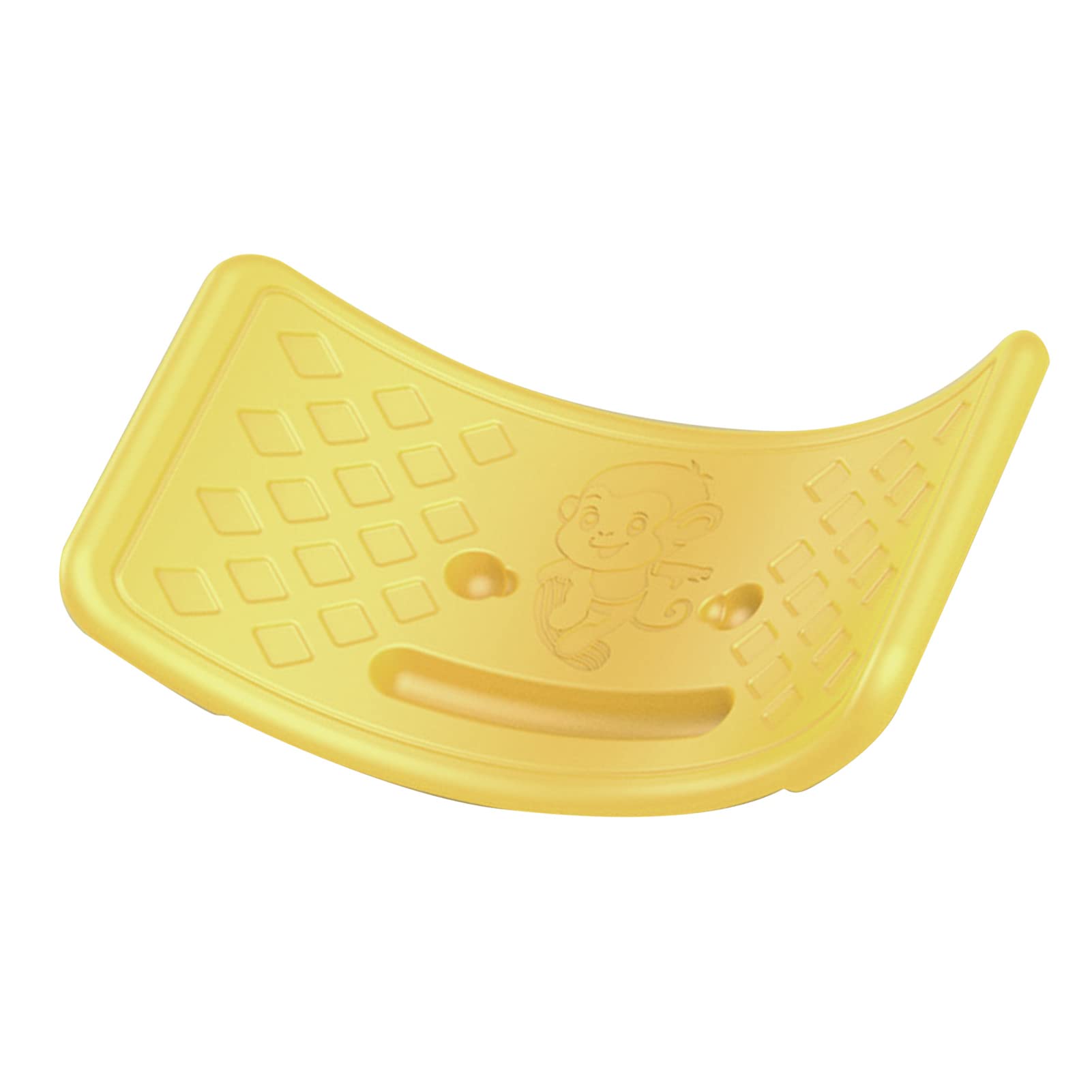 RASTKY Training Board Kids Plastic Seesaw Board with Elastic Toddlers Rocker Training Equipment (Yellow)