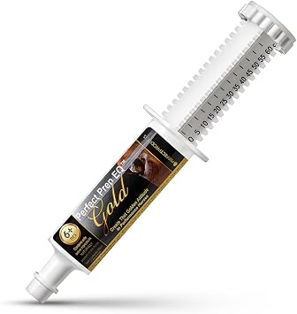 Perfect Prep EQ Gold Equine Calmer Long-Acting All Natural for Horse Anxiety, Lasts 18+ Hours, 60cc Paste