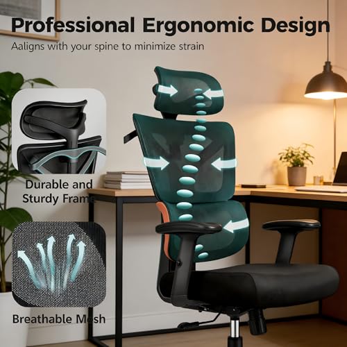 Image of Ergonomic Office Chair, Big and Tall Home Desk Chair