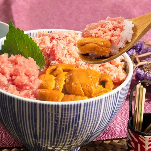 ますよね 海鮮 3種の海鮮丼セット うに ネギトロ 蟹 計600g (約5杯分) 海鮮 ウニ 雲丹 ねぎとろ かに 紅ずわい ギフト お歳暮のサムネイル