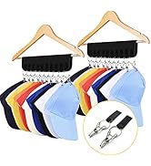 Hat Organizer for Closet, 2 Pack Hat Rack for Baseball Caps, Hat Organizer for Hanger and Room Cl...