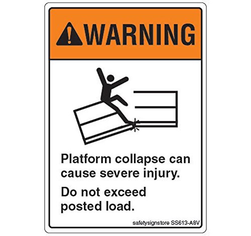 WARNING: Platform Collapse (set of 10), (SS613-A8AL-01), Material ...
