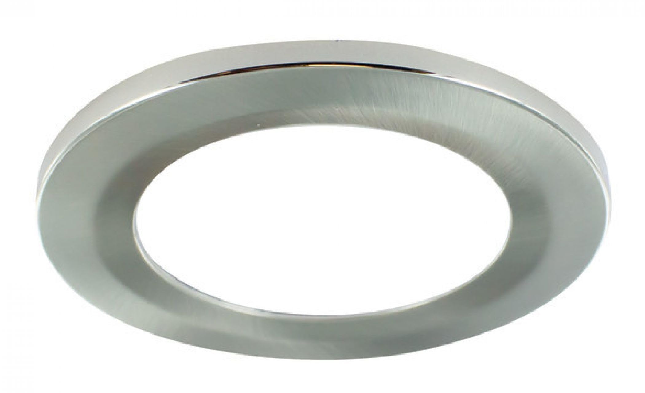 Integral Led Ecoguard Bezel Accessory In Satin Nickel Abs Plastic White