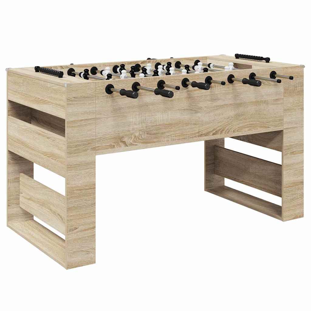 Genérico Mesa de Fútbol 2 pcs Roble Sonoma 146,5 x 74 x 85 cm,Deportes,Juegos de Interior,Futbolín,Mesas de futbolín-3378201